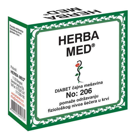 ČAJNA MEŠAVINA HERBA MED DIABET No: 206